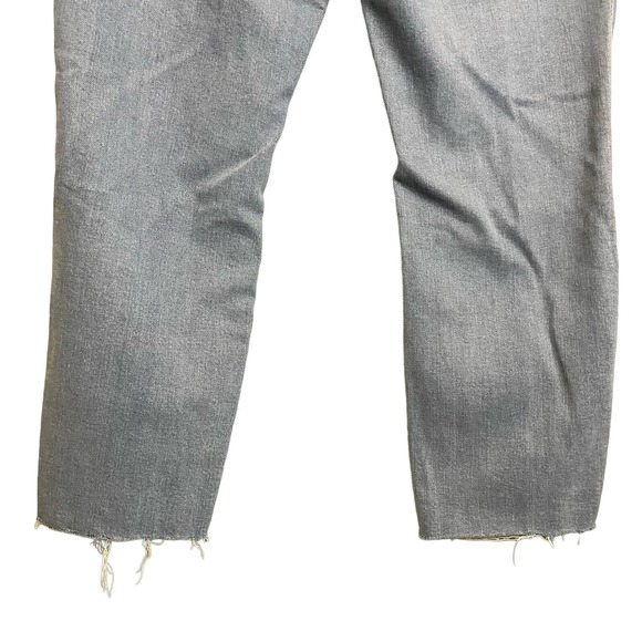 Good American Good Classic Distressed Straight High Rise Crop Jeans Size 18 NWT - Picture 12 of 16